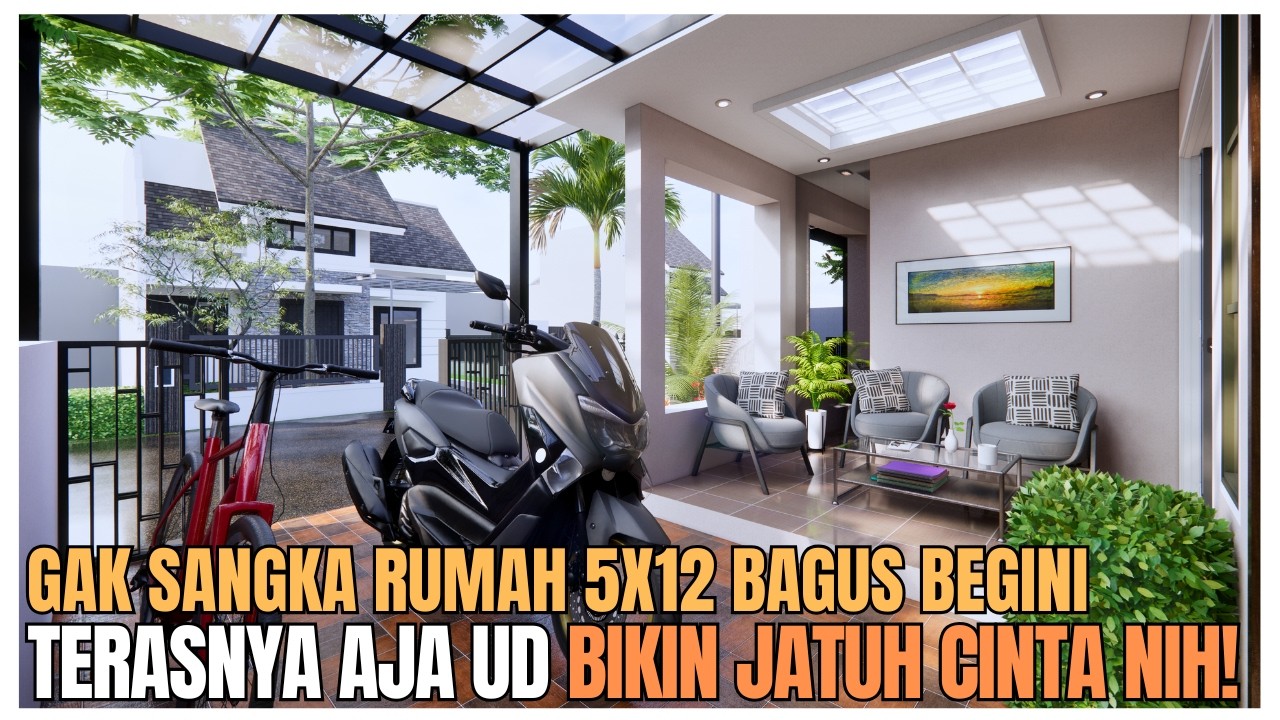 Baru Kali Ini Ada Rumah 5x12 Sebagus Ini! Terasnya Adem Banget, Ada Musholanya Lagi!