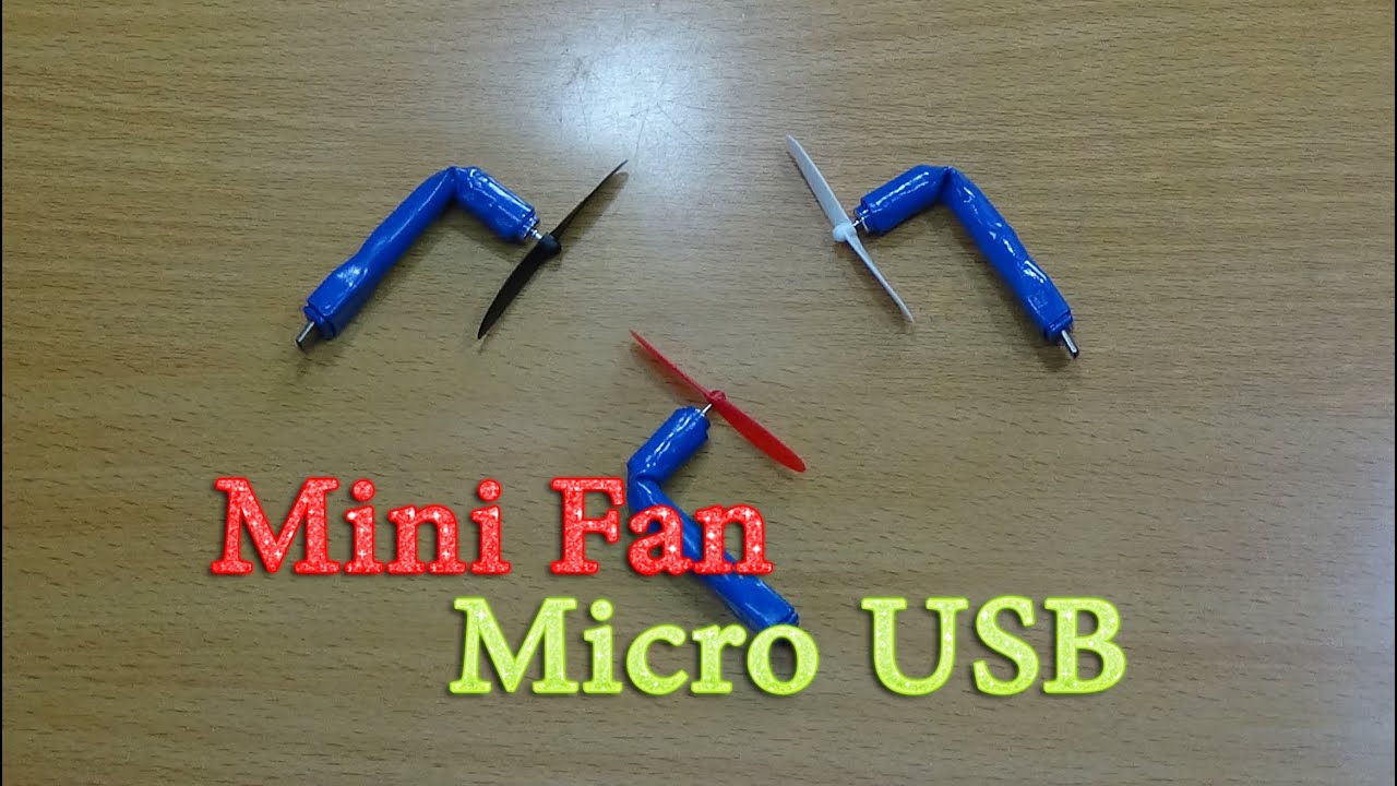 Как сделать мини-мощный Micro USB вентилятор для мобильных устройств, смартфон