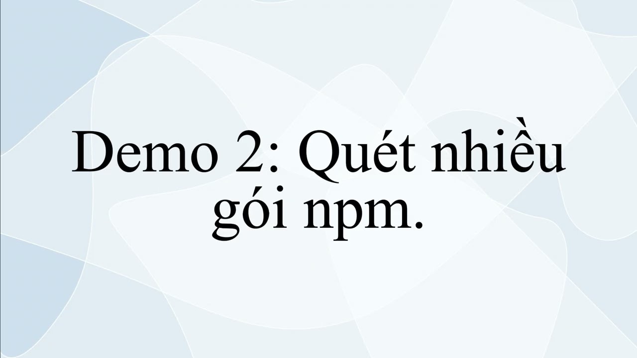 [NT522] Demo Donapi: MALICIOUS NPM PACKAGES DETECTOR USING BEHAVIOR SEQUENCE KNOWLEDGE MAPPING