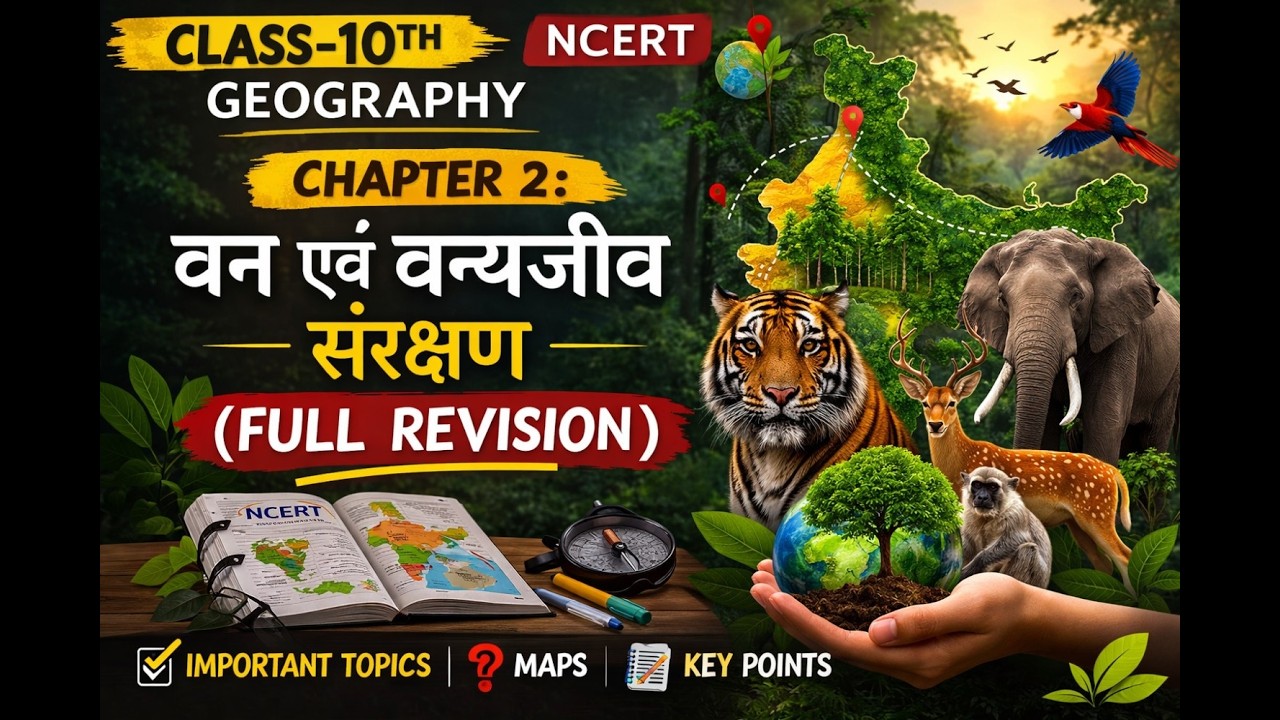 वन एवं वन्यजीव संरक्षण Full Revision | Class 10 Geography Chapter 2 | NCERT Hindi | Viral video |