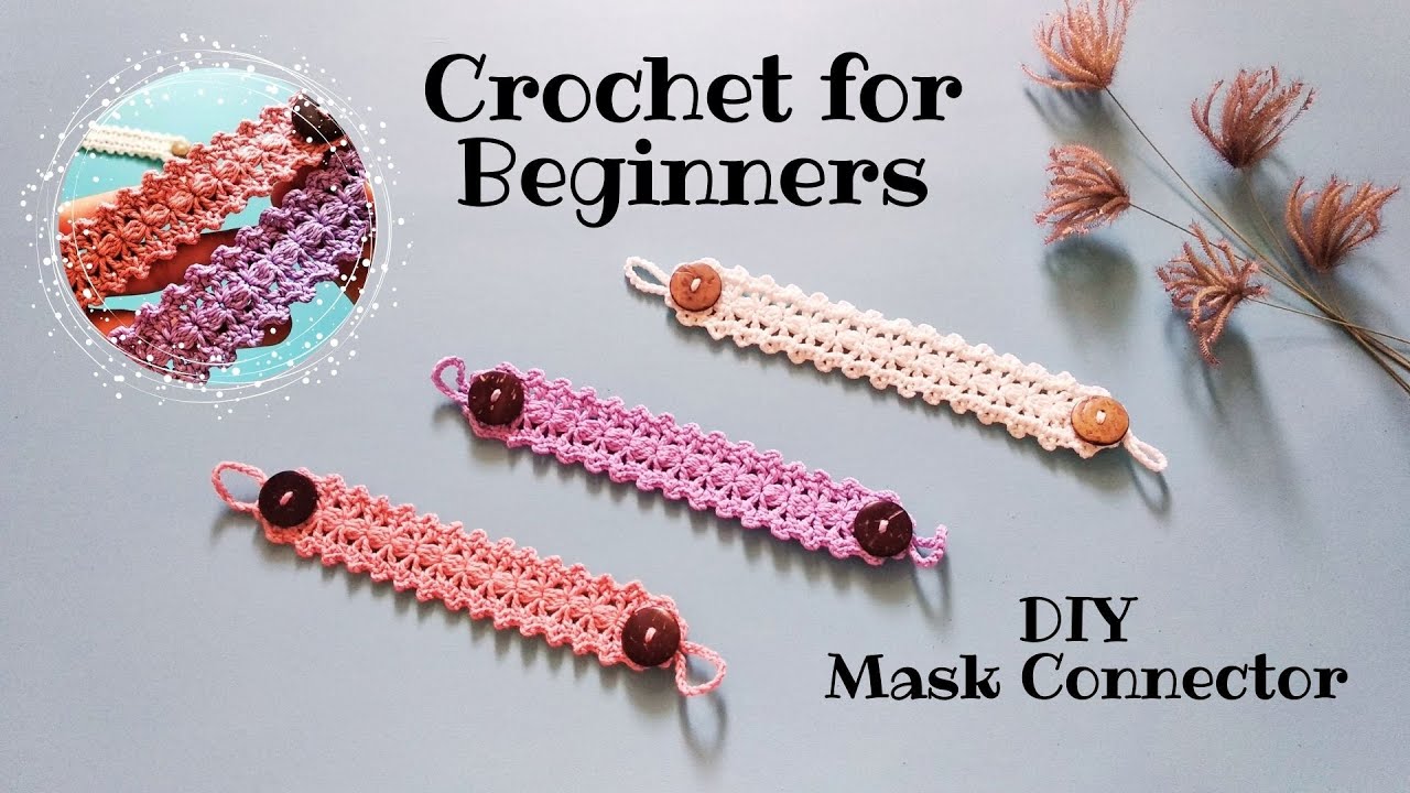 Konektor Masker Terbaru || Crochet Mask Connector || Crochet For Beginners #diy #fyp #tutorial