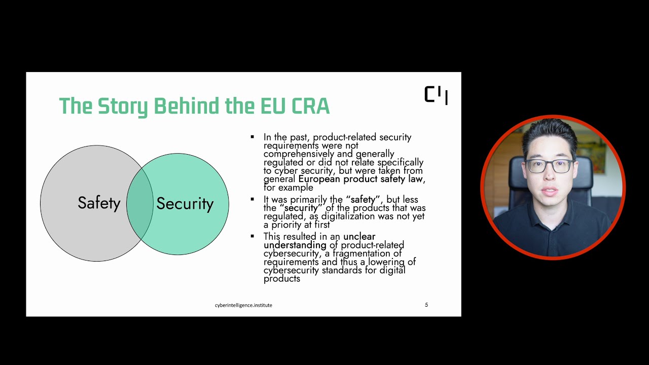 Professor Dr. Dennis-Kenji Kipker presents the new EU Cyber Resilience Act (CRA) in 30 minutes