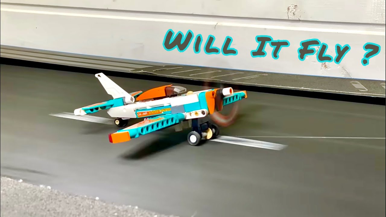 Will It Fly? Lego Technic Plane Takeoff Test.