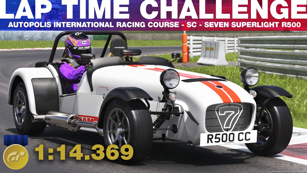 Gran Turismo 7 Lap Time Challenge - Autopolis International R. C. - SC - Seven Superlight R500