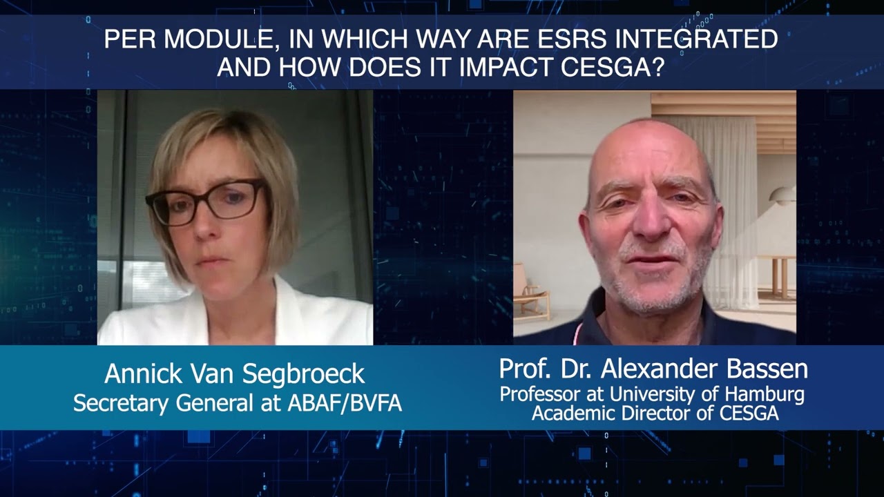 CESGA 4.1: In which way are ESRS integrated per module and how does it impact CESGA?
