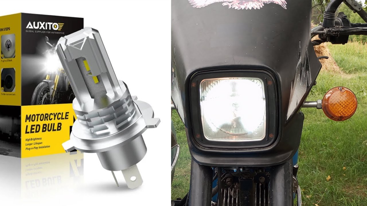 LED лампа AUXITO у фару «Мінська» з АліЕкспрес.