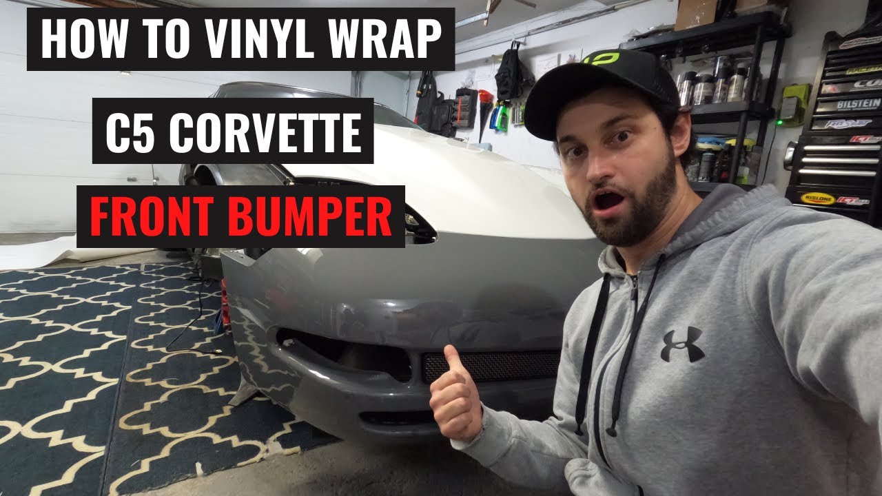 How To Vinyl Wrap C5 Corvette Front Bumper