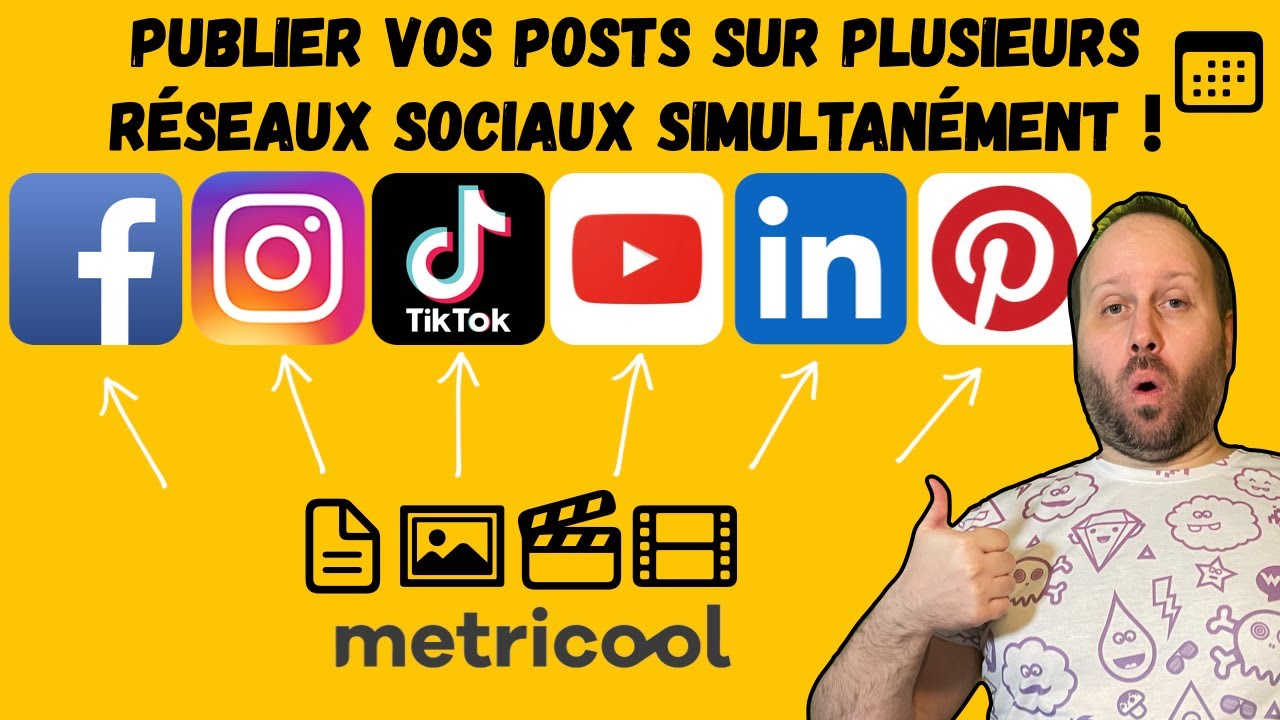 Publier vos Posts sur Plusieurs Réseaux Sociaux Simultanément, Grâce à Metricool...!