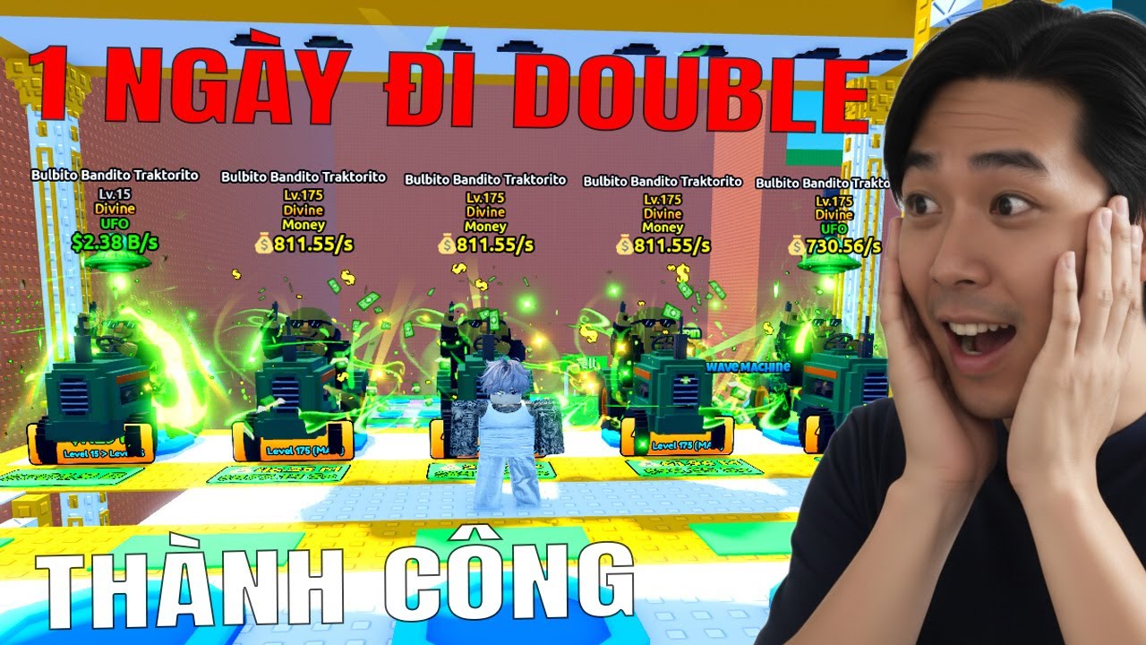 ESCAPE TISUNAMI FOR BRAINROTS | NGUYÊN 1 NGÀY ĐI DOUBLE KIẾM BRAINROTS XỊN CỦA TÔI VÀ THÀNH QUẢ