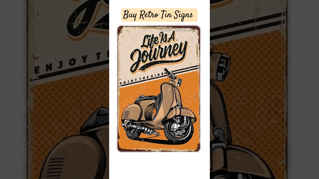 Factorytinsigns.com | Buy Retro Tin Signs Metal Poster | Metal Signs #viralshorts #metalart #tinsign