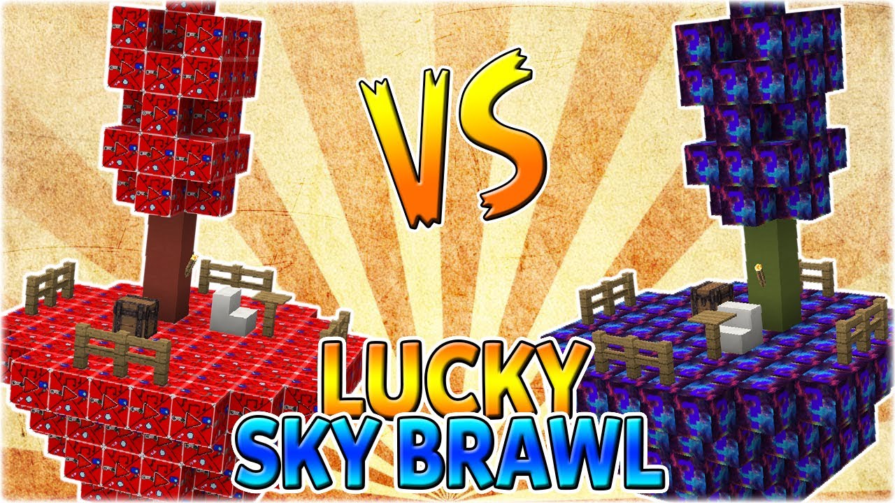 GALAXY VS YOUTUBE Block OP Battle?! | Minecraft LUCKY SKY BRAWL | ExtremVerzockt