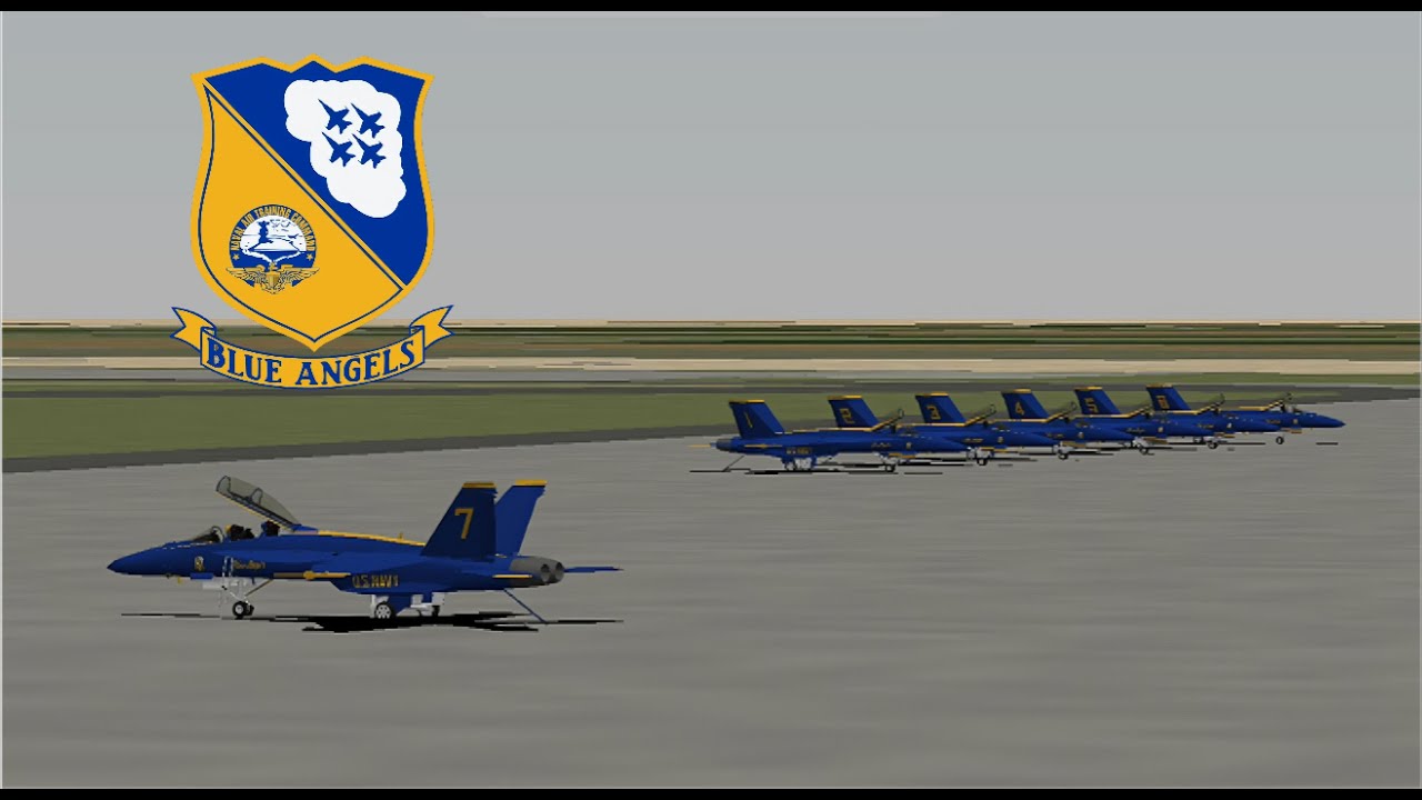 YSFlight: USN Blue Angels Arrival to El Centro NAF
