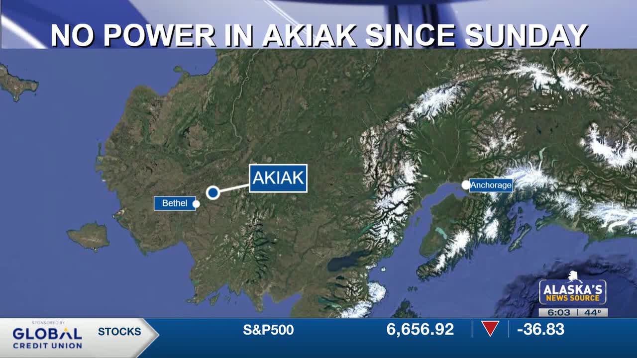 Akiak community without power since Sunday