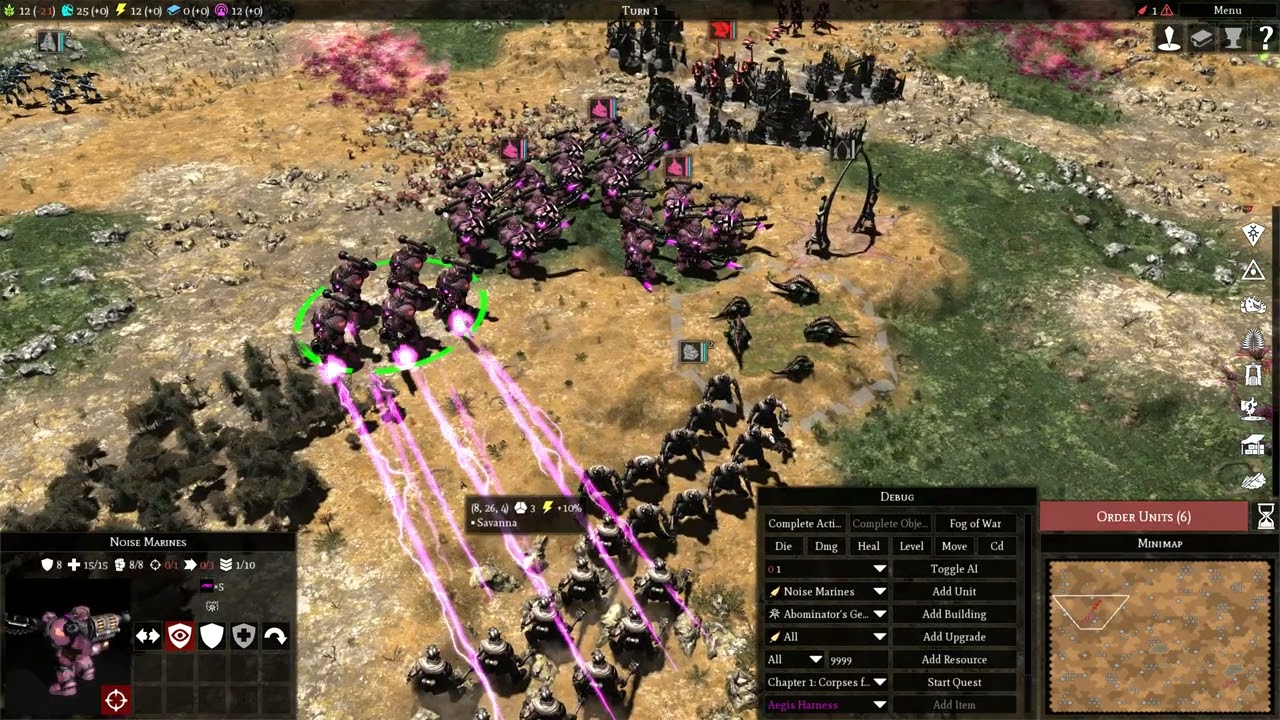 Noise Marines for Herectic Astartes (Gladius) with Unification Mod voices.