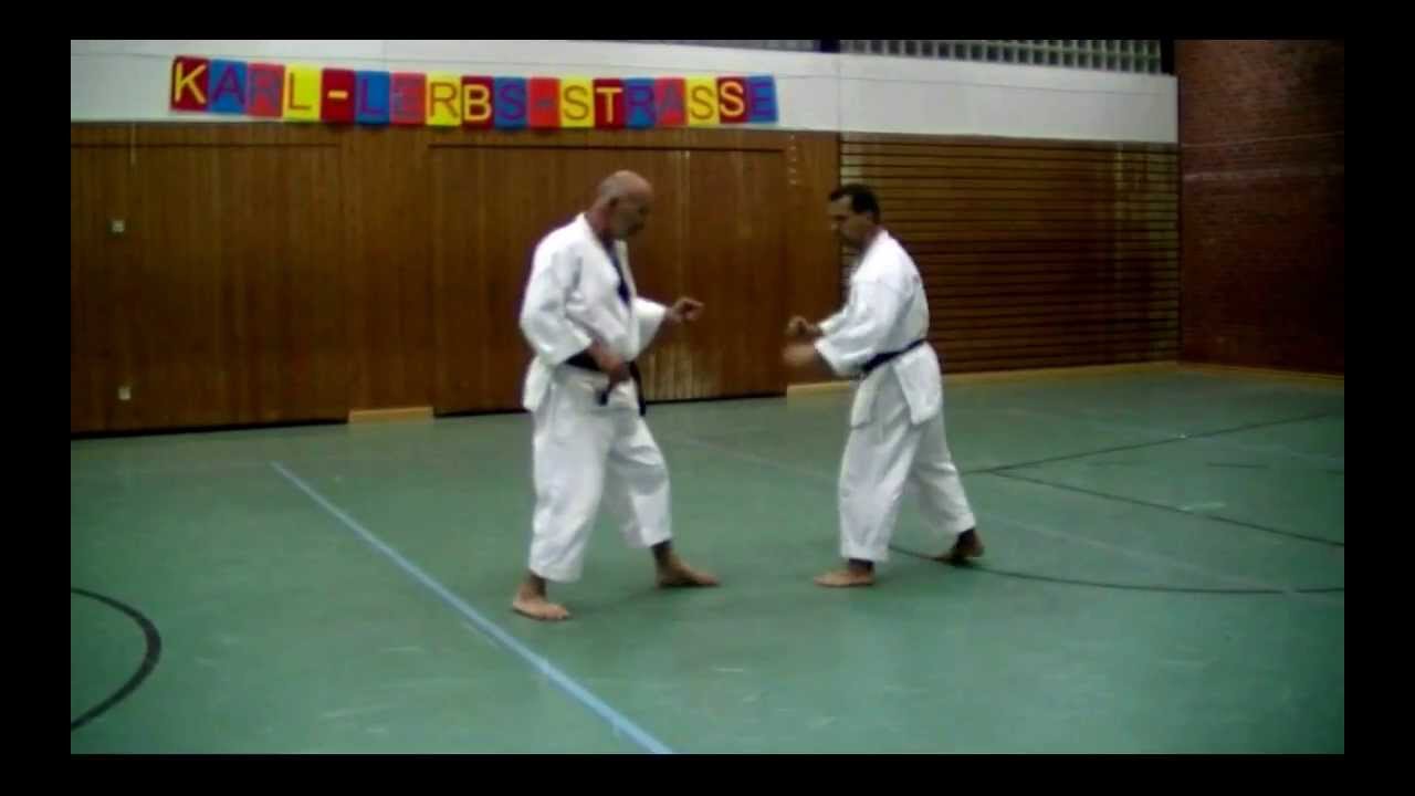 Erklärungen Ushiro Geri und Thema Treffen im Mae Geri