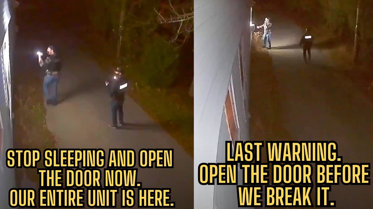 Cops Go Absolutely Bonkers When He Refuses To Open His Door At Midnight