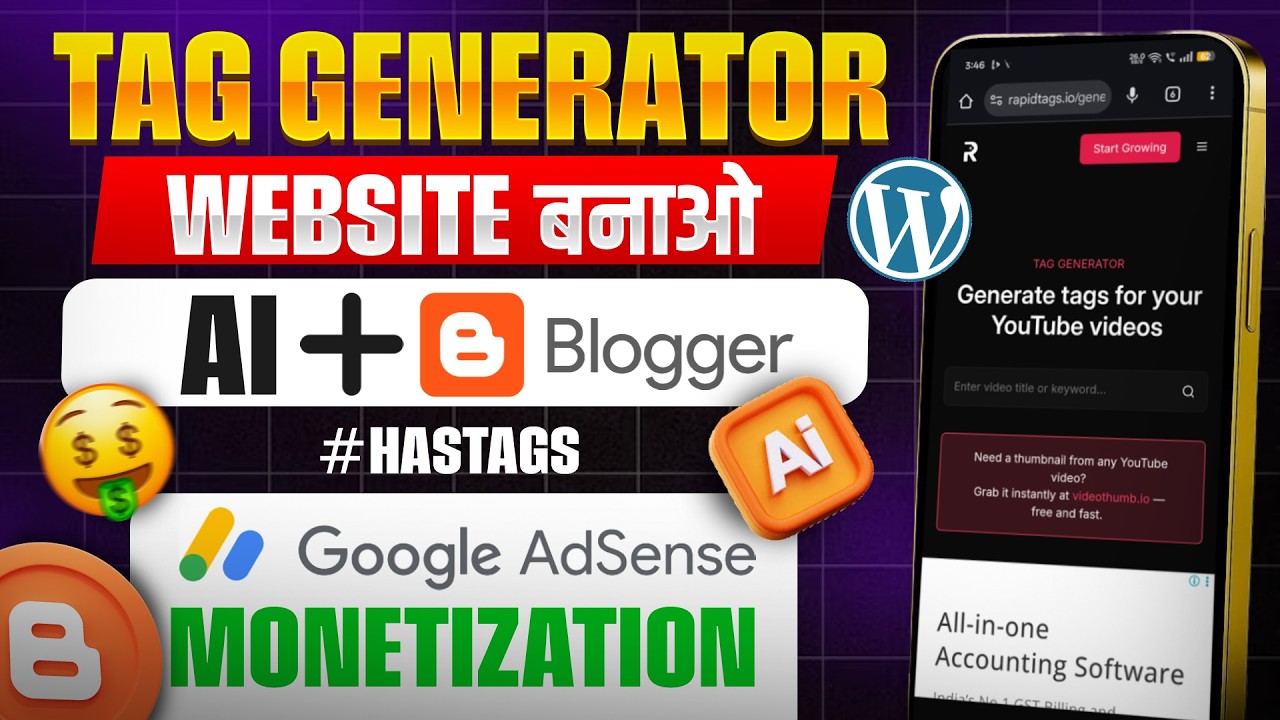 How To Create YouTube Tag Generator Tool For Free Using AI| YouTube Tag Generator Tool Kaise Banaye?