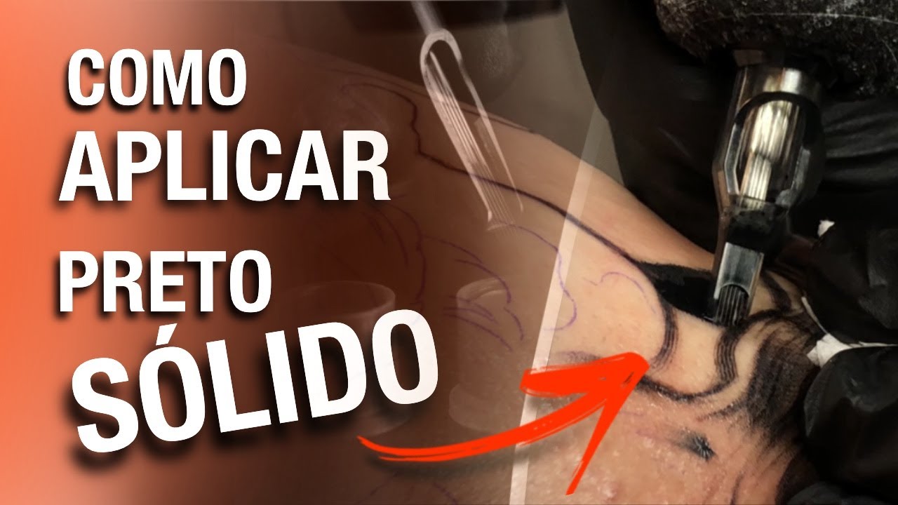 Como aplicar o preto sólido na Tatuagem .