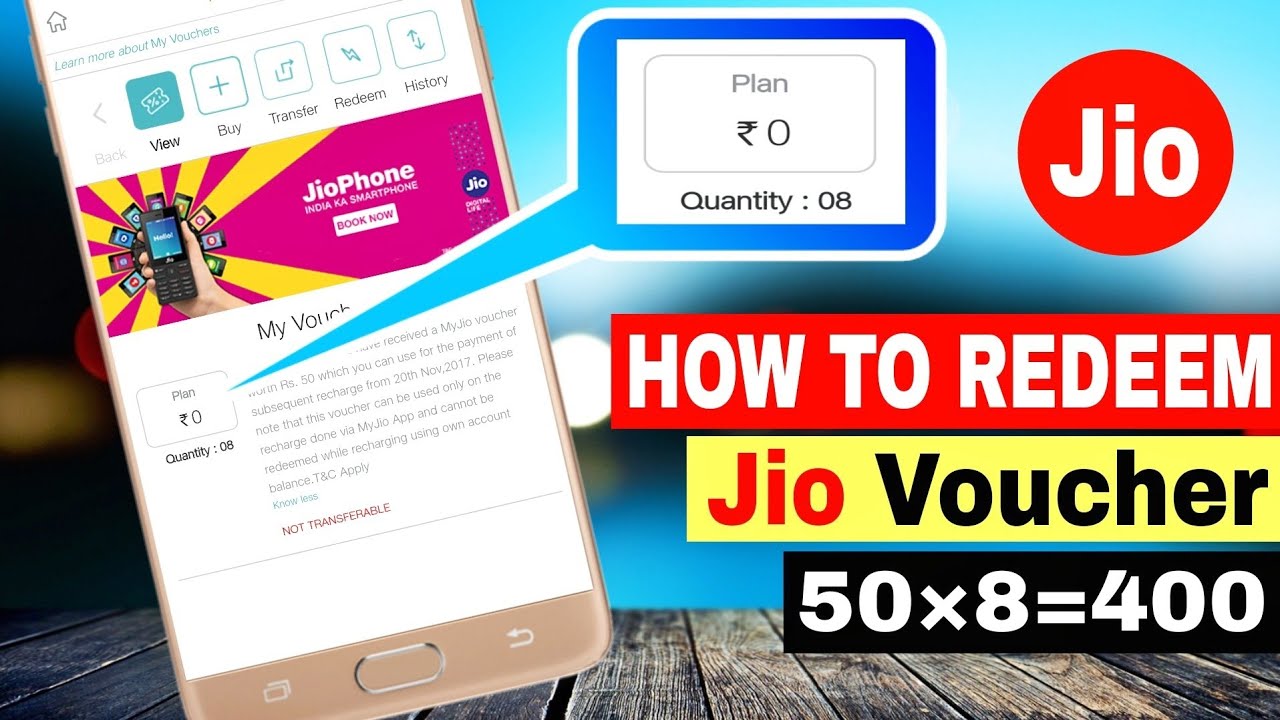 How to Redeem Jio 50 Rupees Cashback voucher !!!