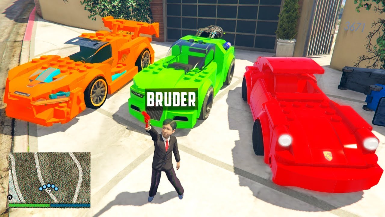 KLEINER BRUDER klaut LEGO AUTOS in GTA 5 RP!