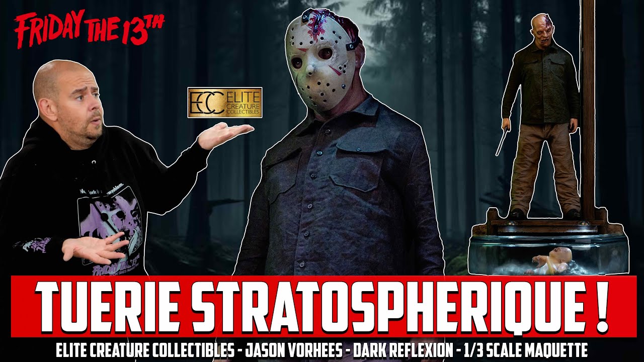 TUERIE STRATOSPHERIQUE ! ECC JASON VOORHEES DARK REFLEXION 1/3 MAQUETTE elite creature