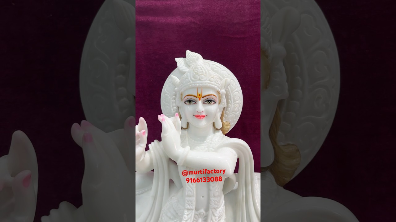 Makhrana marble krishna ji murti #murtifactory marble murti shop Jaipur #marblemurti #hindumandir