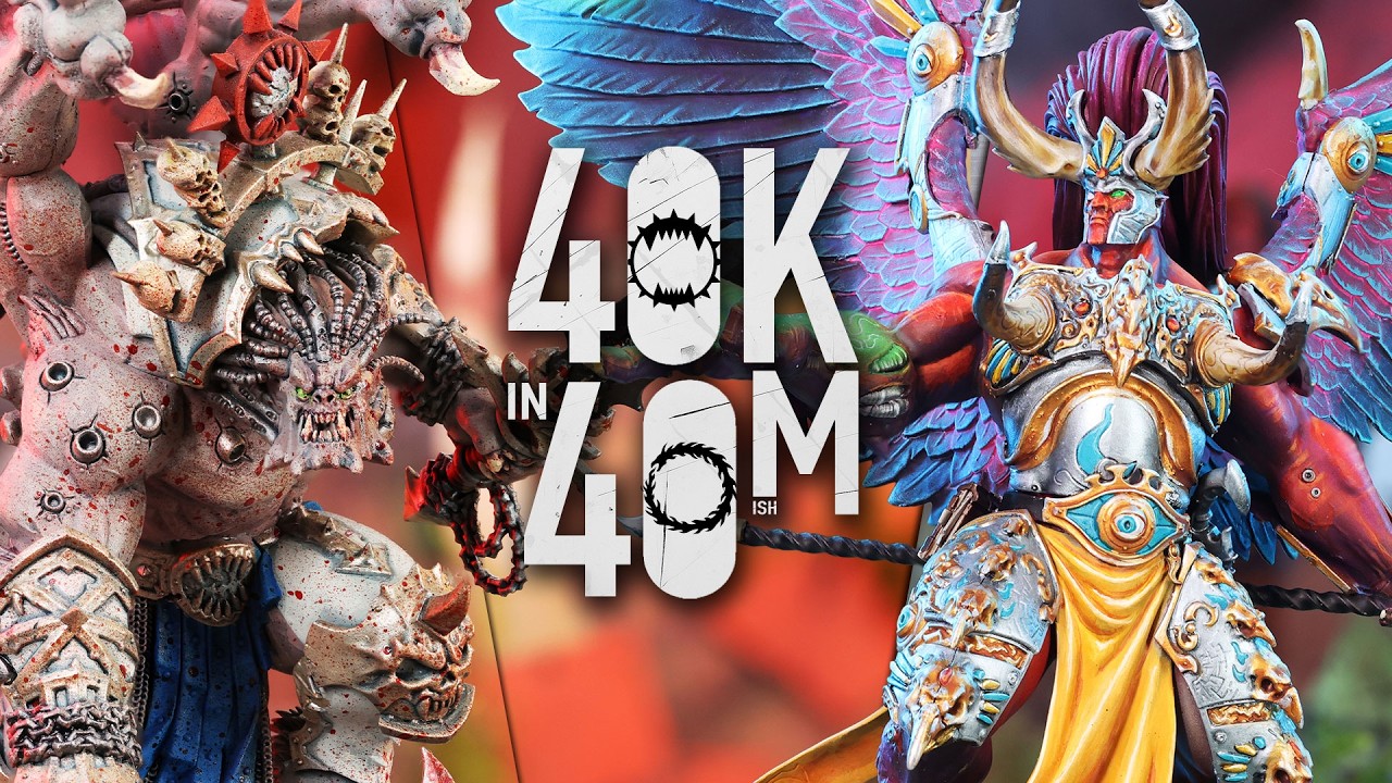 Magnus vs Angron! Thousand Sons vs World Eaters Warhammer 40k in 40m