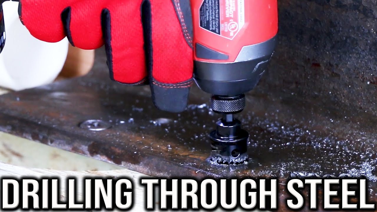 Milwaukee Impact Hole Saw DRILLING THROUGH STEEL (YOU Said We Did It Wrong!)