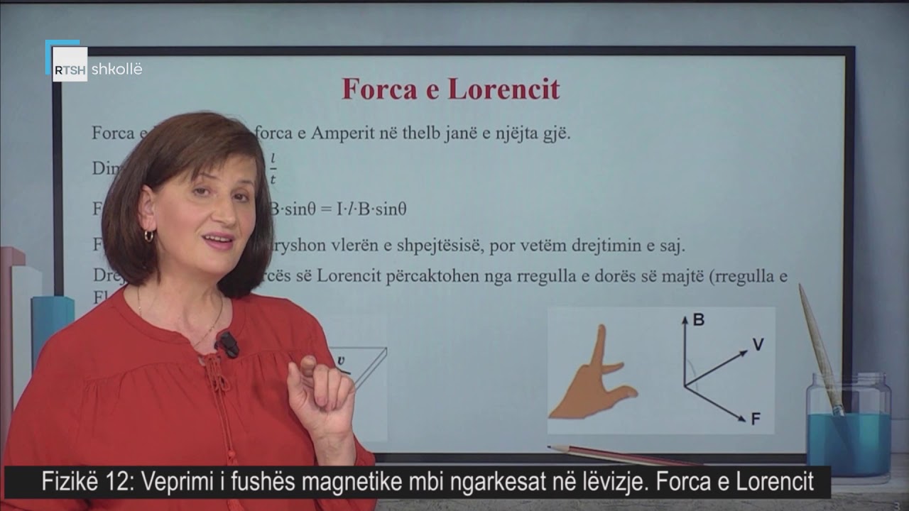 Fizikë 12 - Veprimi i fushës magnetike mbi ngarkesat në lëvizje. Forca e Lorencit.