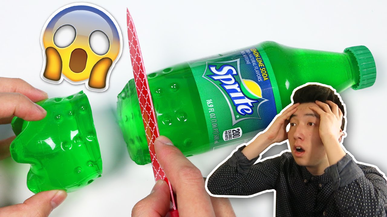 GUMMY SPRITE SODA BOTTLE REACTION...