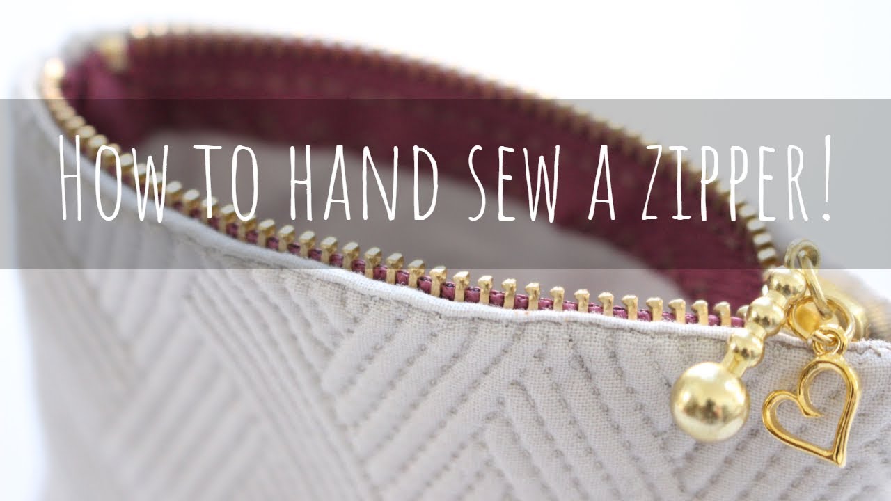 【ブティ】コの字縫い＆ファスナー付け How to Hand Sew a Slip Stitch & Zipper 日本拼布