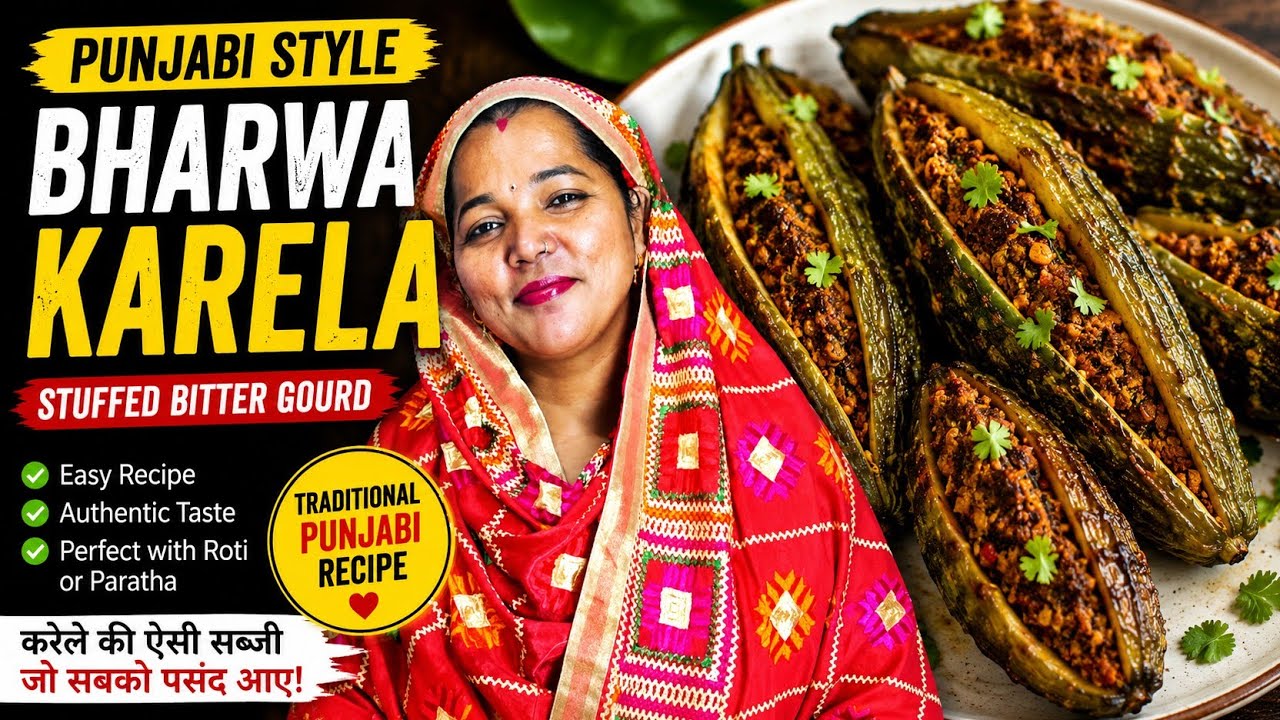 Karela Recipe | Punjabi Karela Recipe | Bitter gourd recipe | stuffed Karela recipe punjabi style