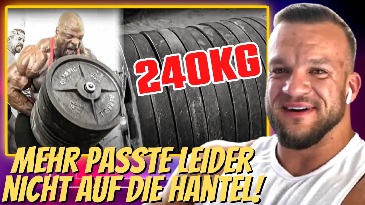 Ronnie Coleman macht 240Kg Cardio Rudern! Rücken Training Doku William Niewiara Live Reaktion