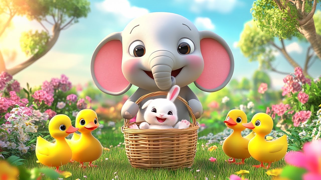 Một Con Vịt - Nhạc Thiếu Nhi - Chú Voi Con, Chú Thỏ Con - Hoạt Hình Thiếu Nhi Vui Nhộn Con Vịt 4K