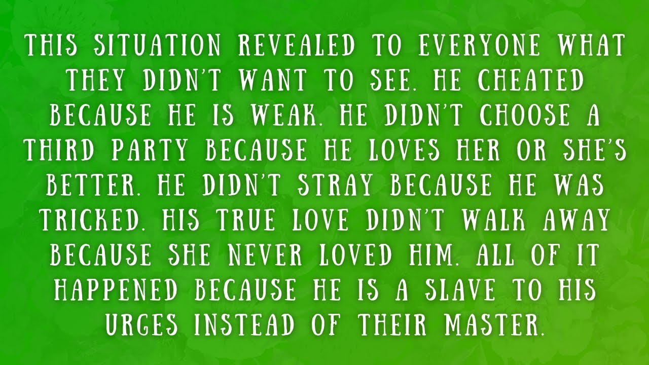 Let this truth set you free.