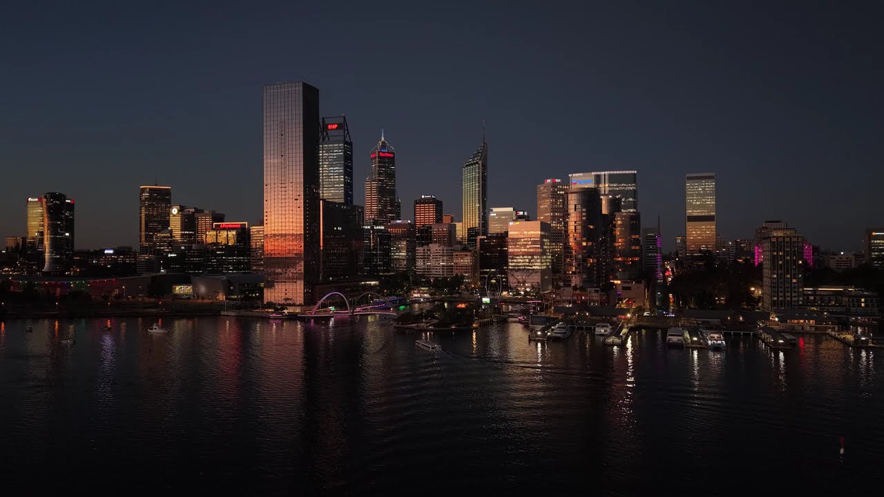 Elizabeth Quay | Perth City Sunset 2 | DJI Mini 5 Pro