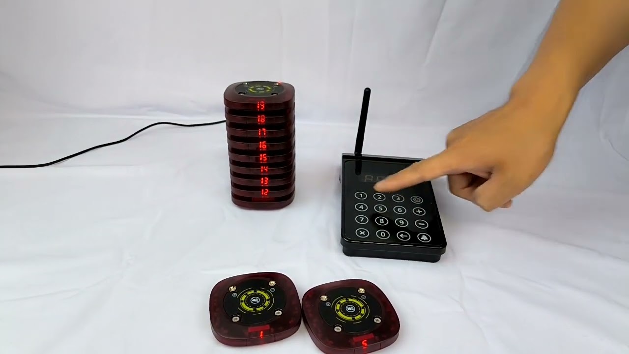 CATEL CTP205 Restaurant Wireless Pager System, Wireless Paging System, Coaster Pager System for Cafe