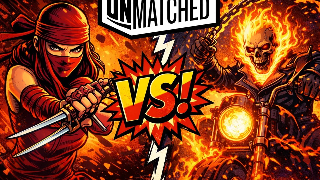 Играем в Unmatched Электра VS Призрачный гонщик