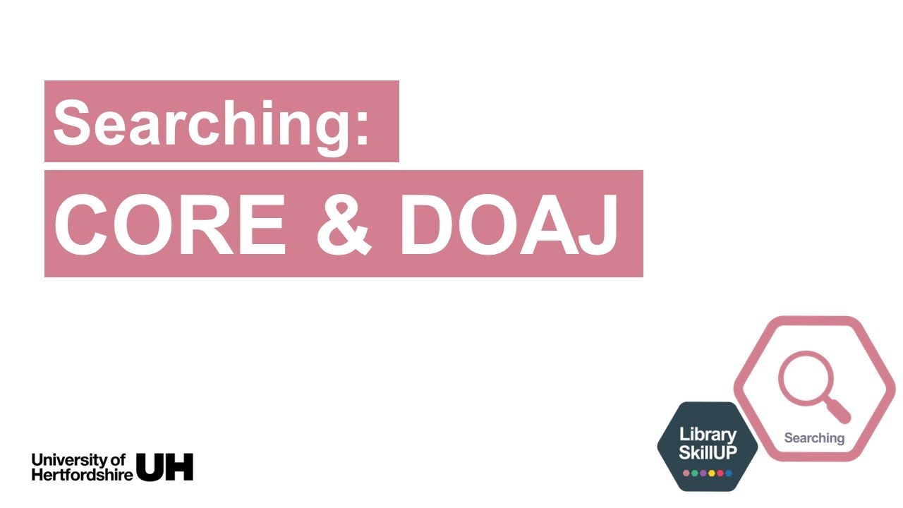 Searching CORE and DOAJ