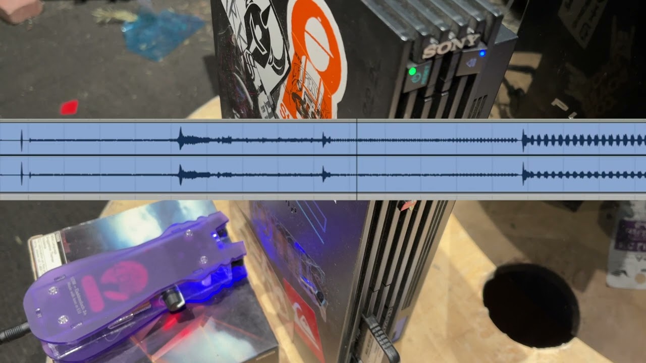 Resampled Elektrosluch Recordings of a PlayStation 2 in Radium