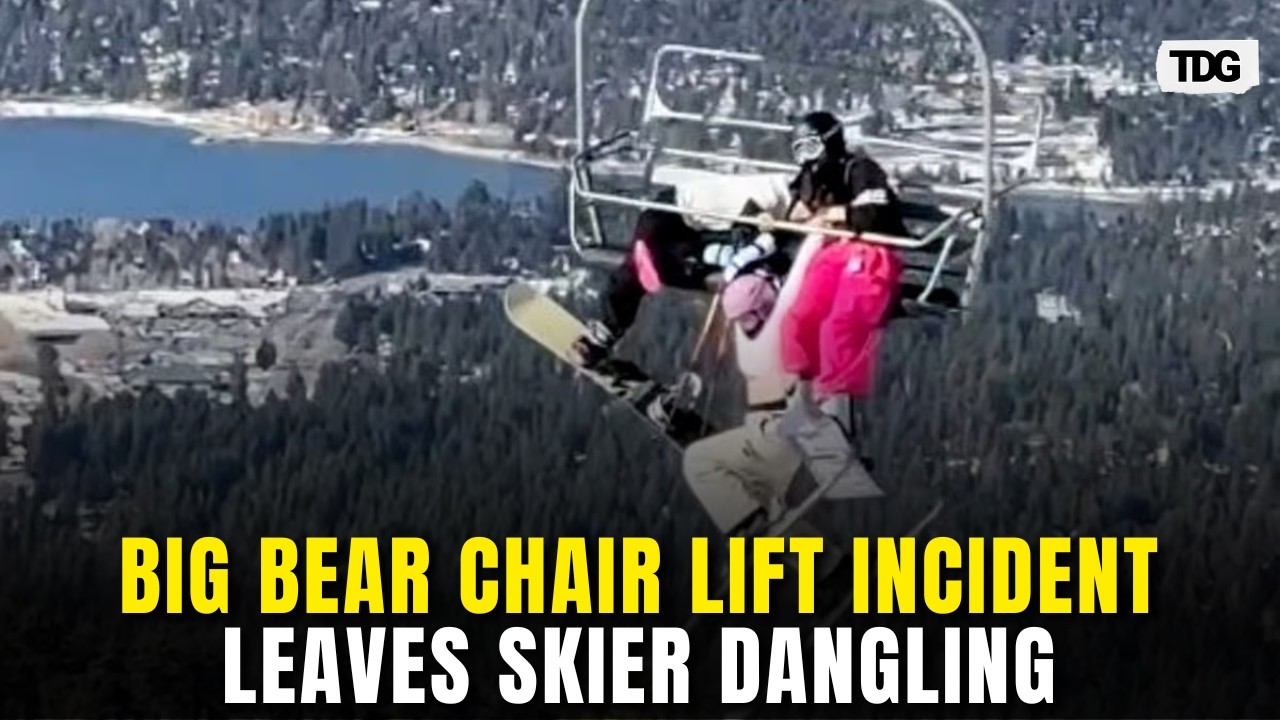 VIRAL: Skier Dangles From Big Bear Chair Lift, Terrifying Video Sparks Panic | The Daily Guardian