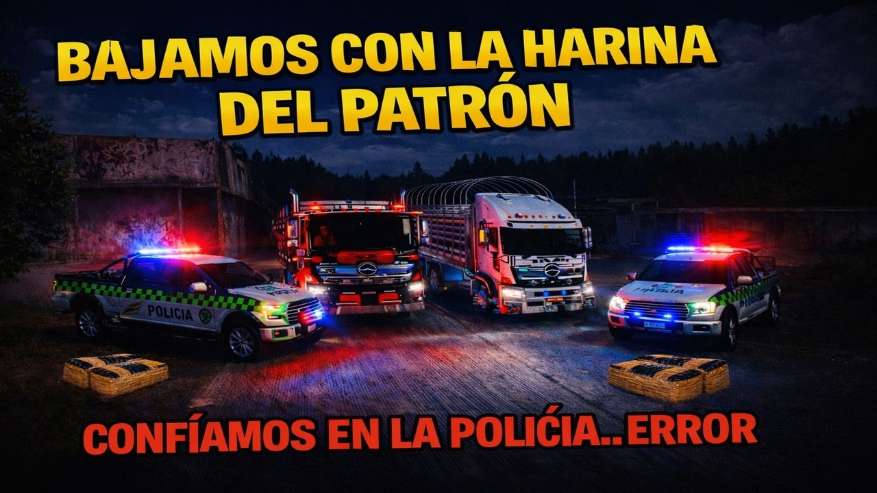 🚨 POLICÍAS CORRUPTOS, TRAICIÓN Y BALAS | El convoy terminó en un BARRANCO 😱 (ROLPLAY)
