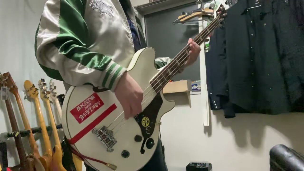 太田裕美 - 木綿のハンカチーフ　(ベース弾いてみた) Epiphone Jack Casady Bass