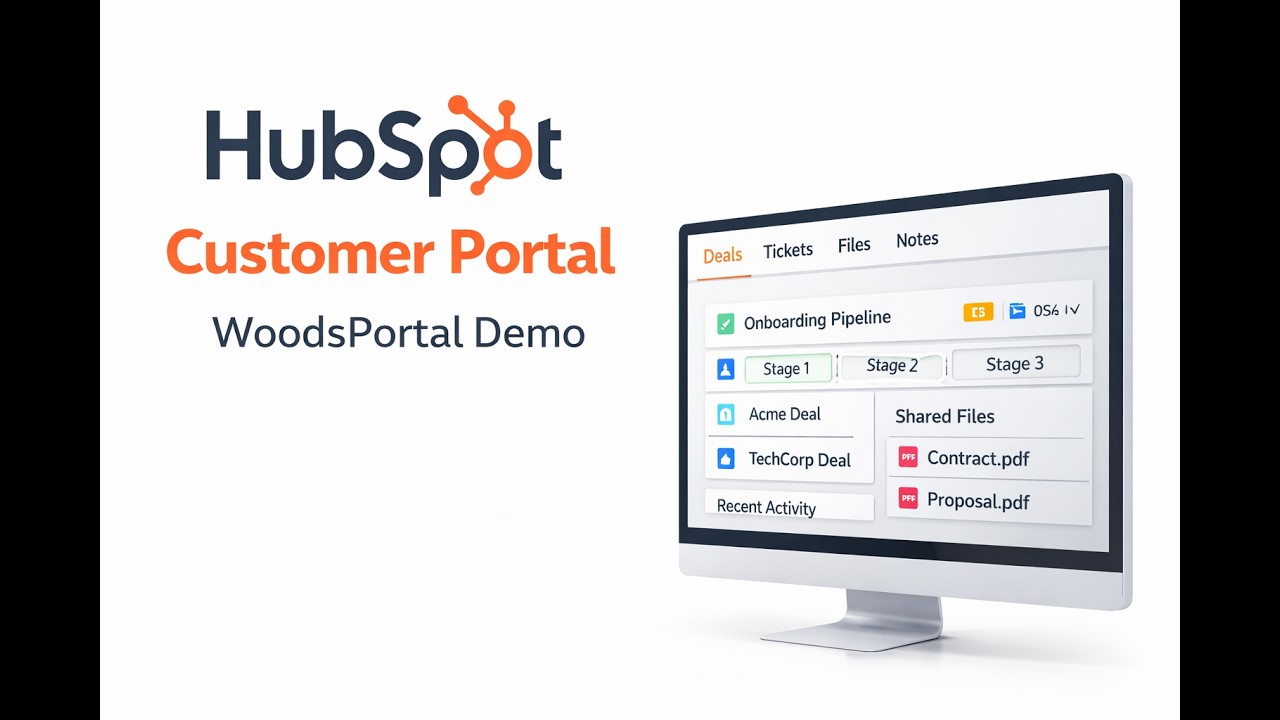 HubSpot Customer Portal Demo &ndash; How WoodsPortal Works Natively in HubSpot