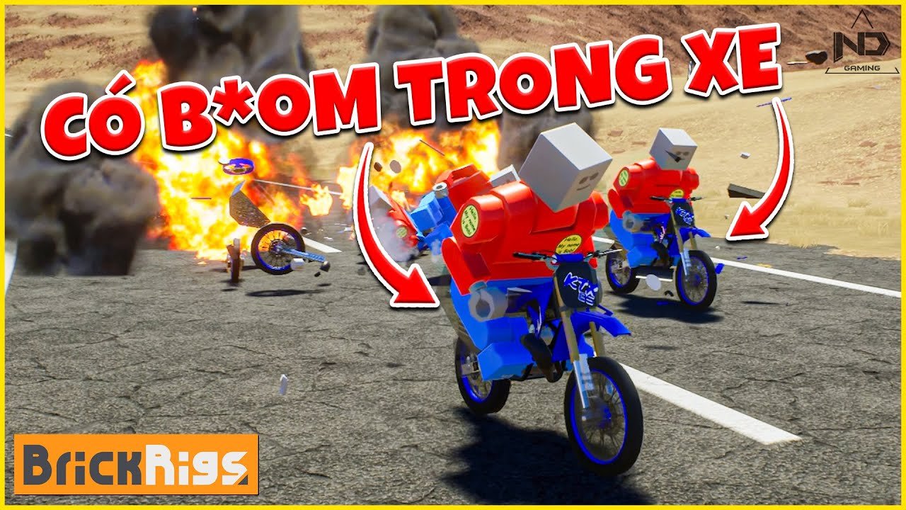 NGHIÊNG XE LÀ NỔ! Thử Thách Đua Xe Máy Gắn Bom Sau 3 Năm Trở Lại | Brick Rigs #77