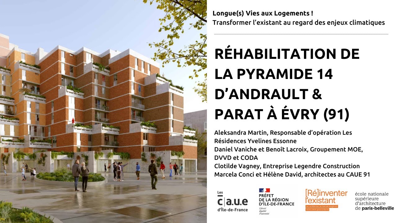 Réhabilitation de la Pyramide 14 d’Andrault & Parat, labellisée ACR à Evry (91) avec DVVD et CODA