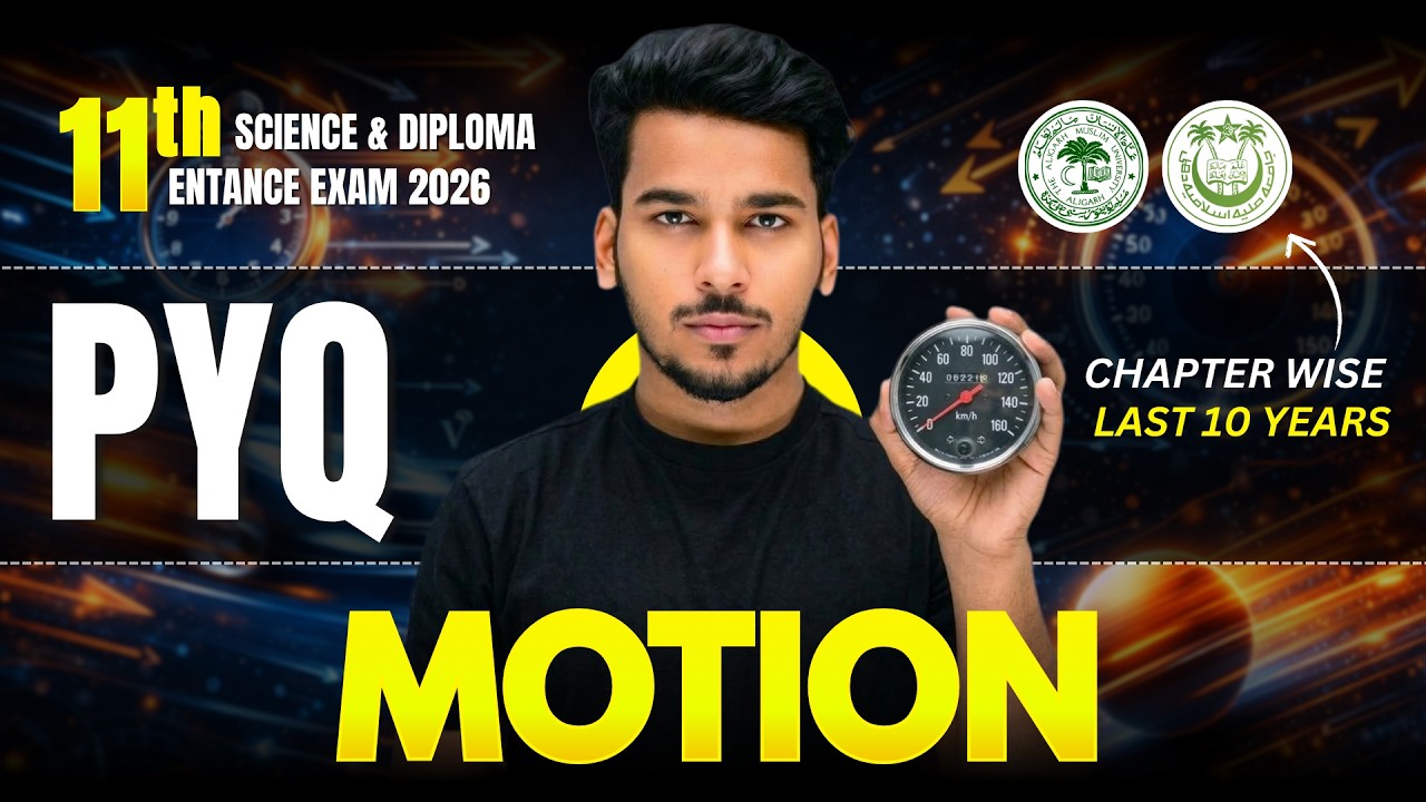 Crack AMU/JMI Class 11th : Physics PYQ Analysis ( Motion )