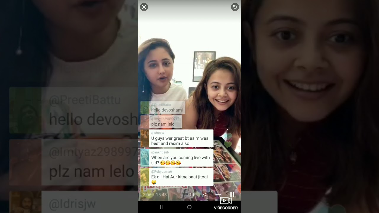 #rashmidesai #devoleena  LIVE CHAT WITH FANS  #biggboss13