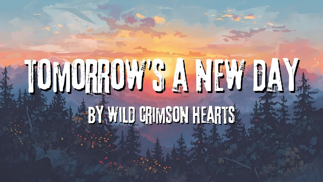 Tomorrow's A New Day - Song About Hope (lyric video) Wild Crimson Hearts