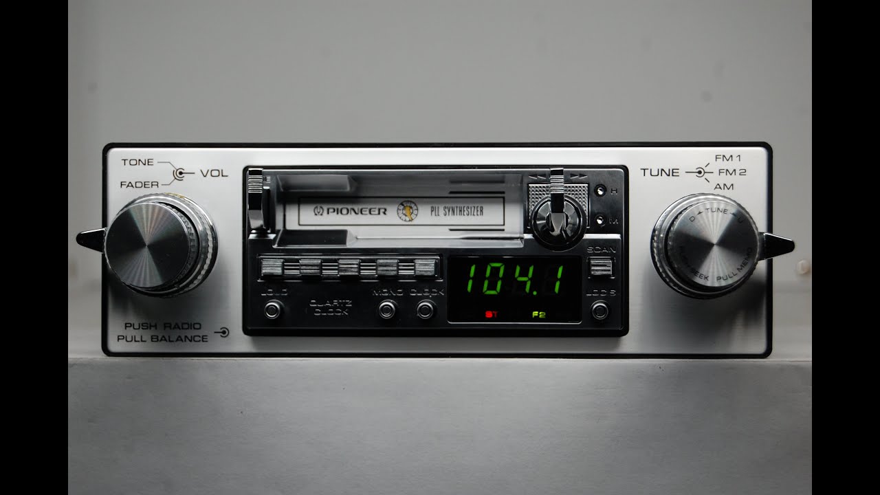 Vintage Pioneer KE-5100 FM cassette car stereo #11 w/Bluetooth on AM band in stereo rare old retro